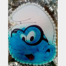 Pastelería J. Antonio Calvo tarta de muñeco azul