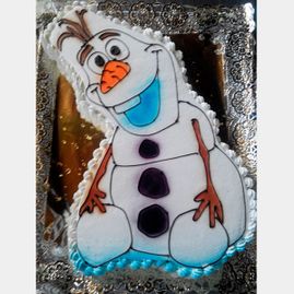 Pastelería J. Antonio Calvo tarta de muñeco de nieve
